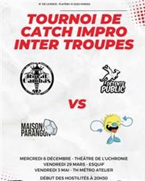 Tournoi de catch impro intertroupe de Lyon