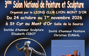 3ème salon national de peinture et de sculpture de Saint Cyr au Mont d’Or