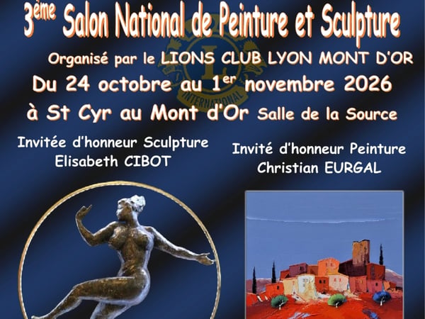 3ème salon national de peinture et de sculpture de Saint Cyr au Mont d’Or