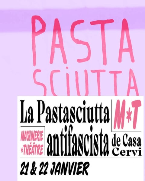 La Pastasciutta antifascista, spectacle culinaire