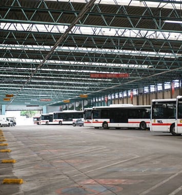 TCL, Dépôt de bus des Pins : au cœur de l'électrification du réseau de bus