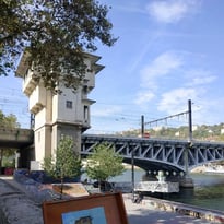 Visite de l'ancien poste d'aiguillage de Lyon-Perrache 1 par l'association Rails et histoire, bâtiment SNCF Réseau