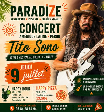 Diner Concert Latino Pérou - Tito Sono