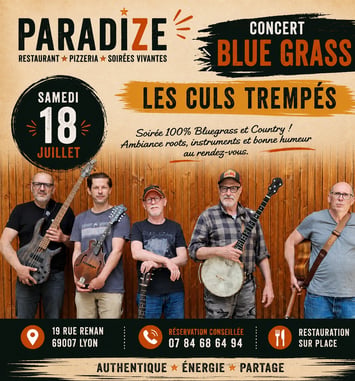 Dîner concert folk blue grass