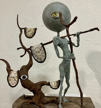 Atelier sculpture au papier mâché
