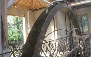 Roue  Augets en fonctionnement