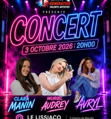 Concert de soutien en faveur de jeunes artistes émergents de la région Rhône-Alpes