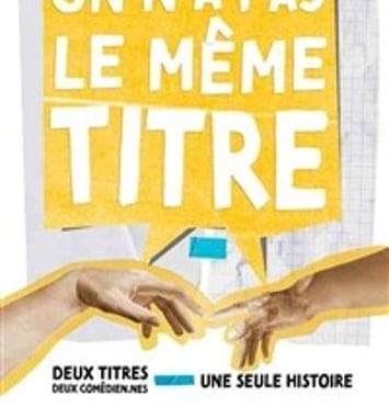 On n'a pas le même titre !