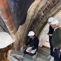 Visite guidée du chantier de restauration du transept de l'Abbatiale Notre-Dame