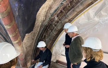 Visite guidée du chantier de restauration du transept de l'Abbatiale Notre-Dame