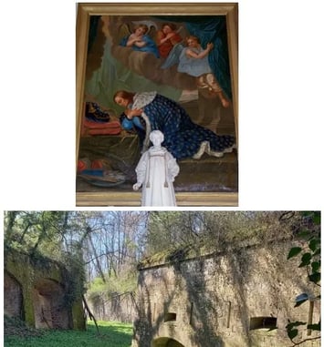 Les tableaux de l'église du Village et le Fort de Vancia