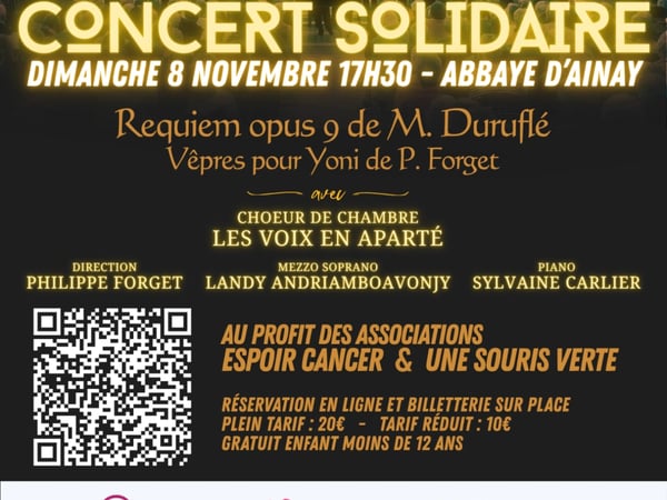 Concert solidaire avec les Voix en Aparté
