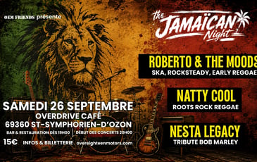 Roberto & The Moods + Natty Cool + Nesta Legacy, tribute Bob Marley
