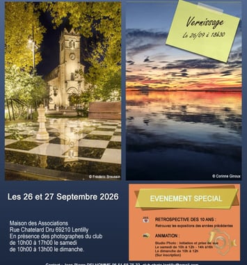 Exposition photos du Club Photo de Lentilly