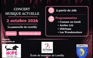 Concert musique actuelle Octobre Rose