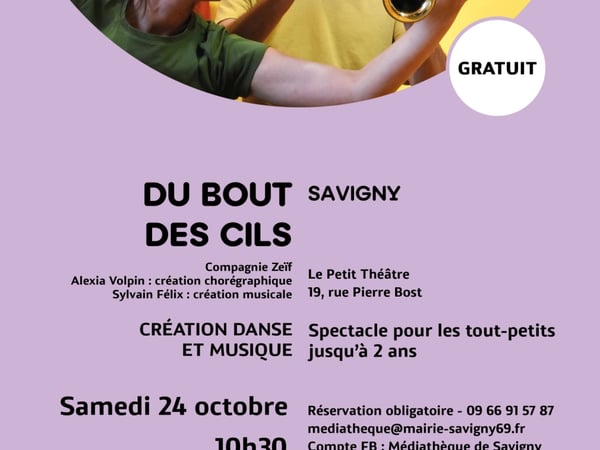 Spectacle Du bout des cils