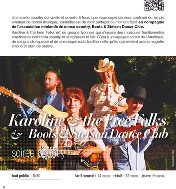 Soirée country avec Karoline & the Free Folks