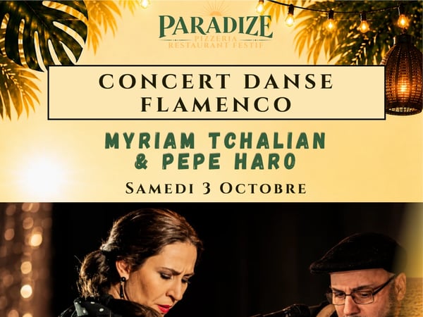 Dîner concert flamenco & danse au Paradize