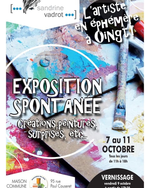 exposition spontanée de Sandrine Vadrot