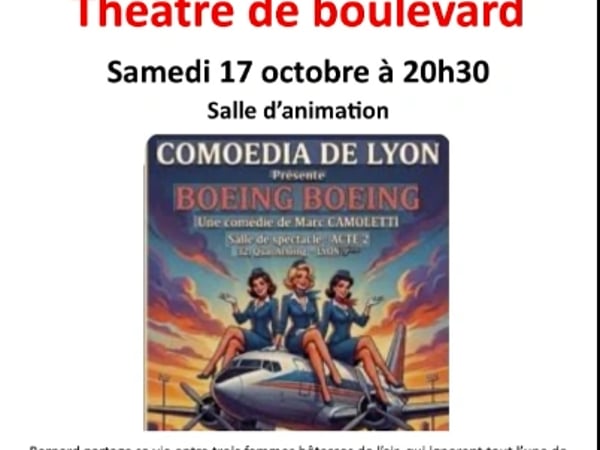 Soirée théâtre de boulevard "Boeing Boeing"
