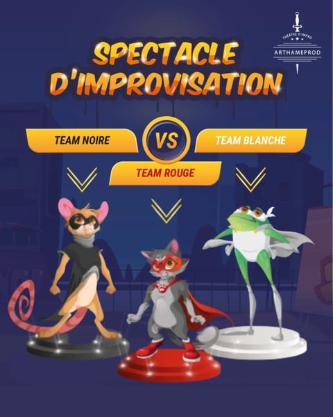 Spectacle d'improvisation par Arthame