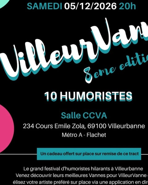 Festival Humour VilleurVanne édition 8 soir 2