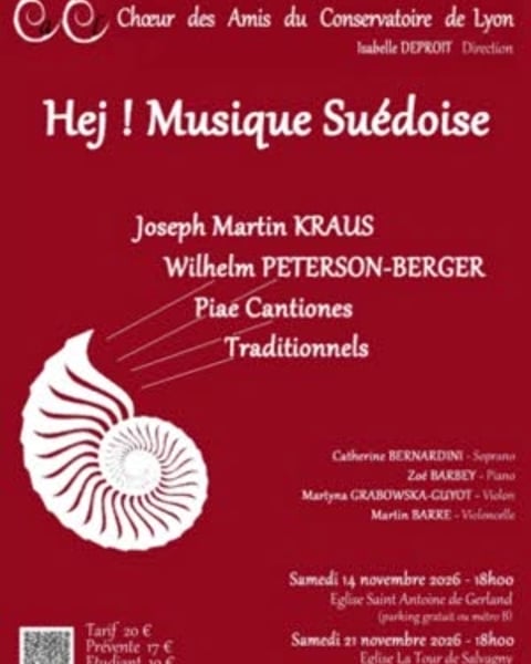 Concert Hej! Musique Suédoise