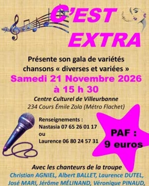 Concert du groupe artistique "C'est extra"