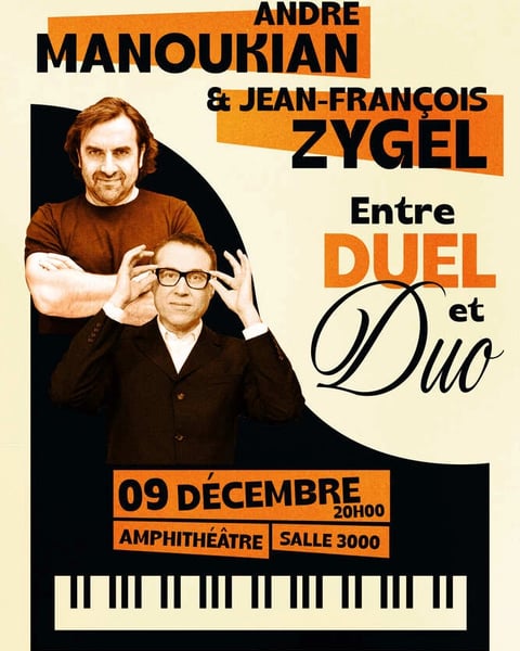 Entre Duel & Duo avec André Manoukian et Jean-François Zygel