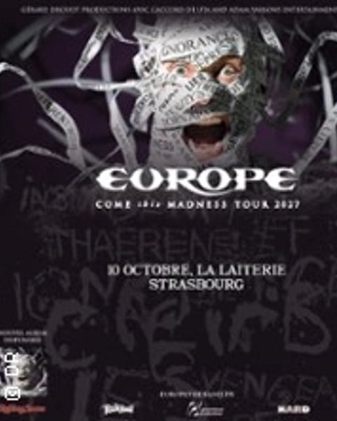 Europe - Come This Madness Tour 2027